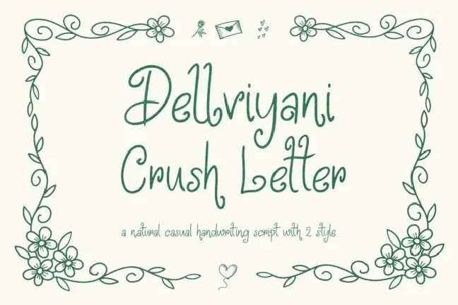 Delviyani Letter font