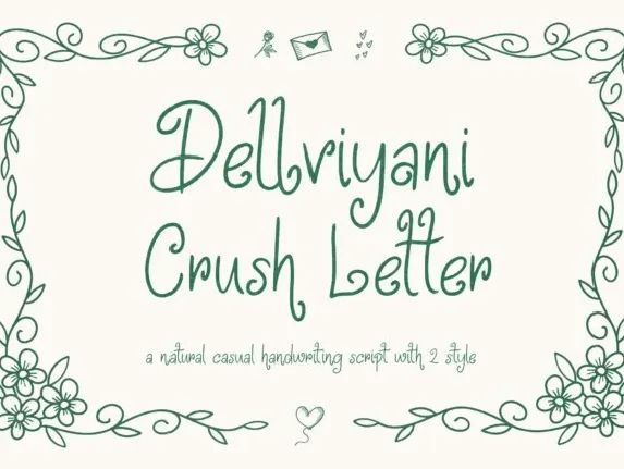 Delviyani Letter font