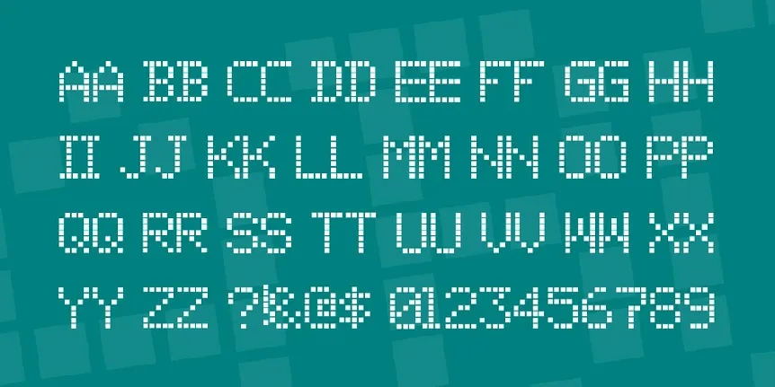 Digit font