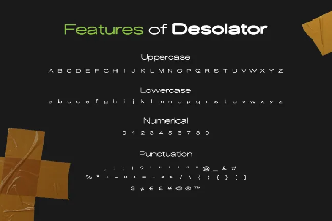 Desolator font