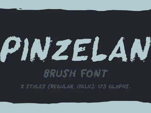 Pinzelan font