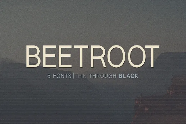 Beetroot font