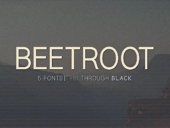 Beetroot font