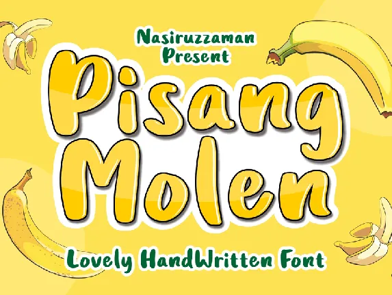 Pisang Molen font