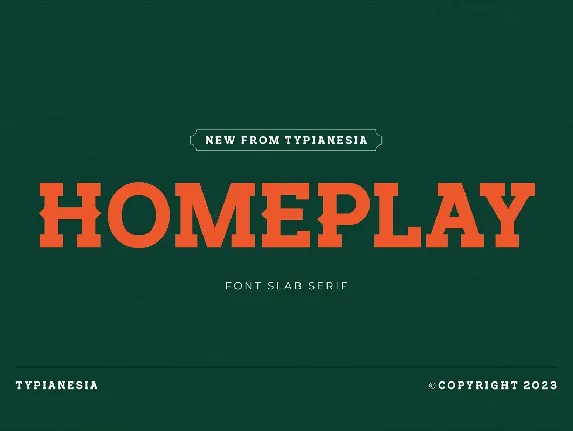 Homeplay font