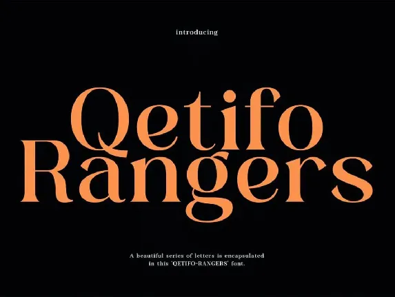 Qetifo Rangers font