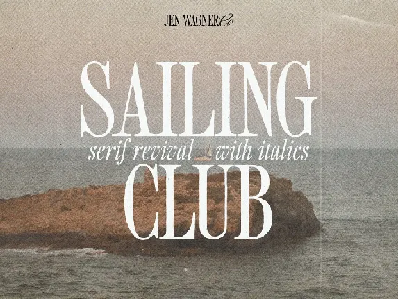 Sailing Club font