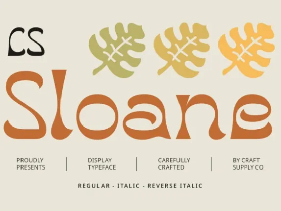 CS Sloane font