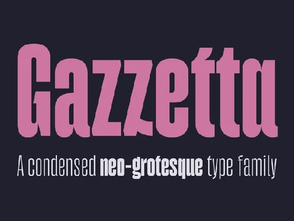 Gazzetta font