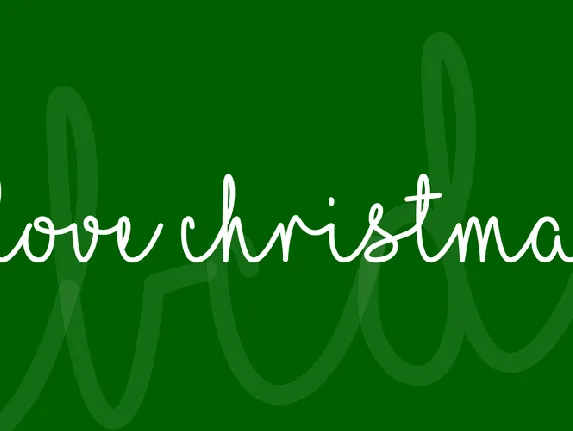 I Love Christmas font