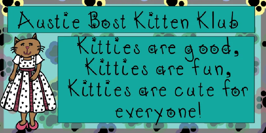 Austie Bost Kitten Klub font