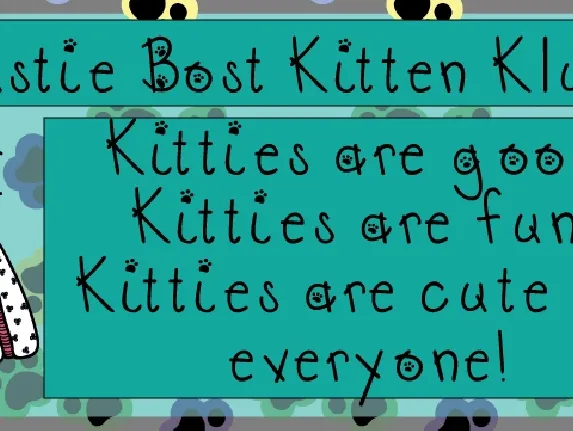 Austie Bost Kitten Klub font