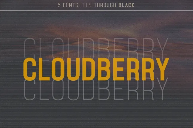 Cloudberry font