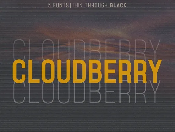 Cloudberry font