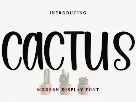 Cactus font