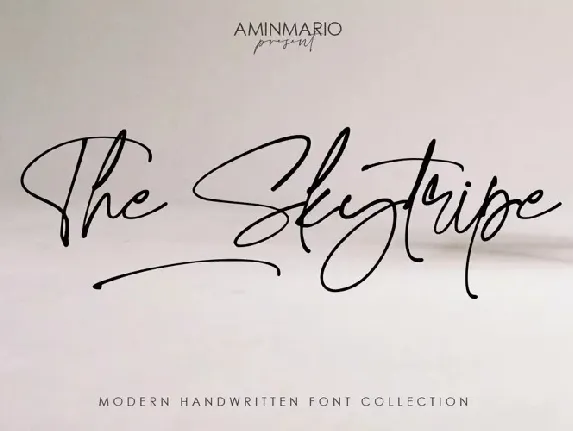 The Skytripe font