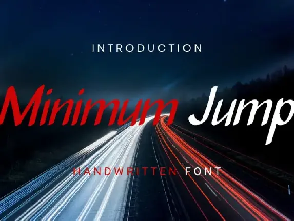 Minimum Jump Handwritten font