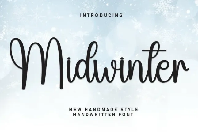 Midwinter Script font