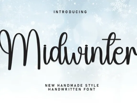 Midwinter Script font