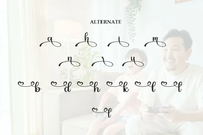 Blissful Father Script font