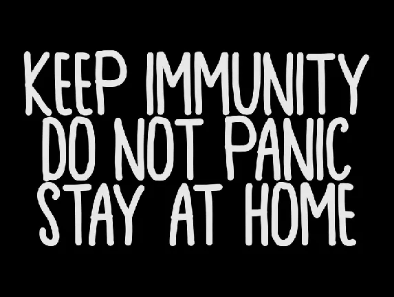 Keep Immunity font