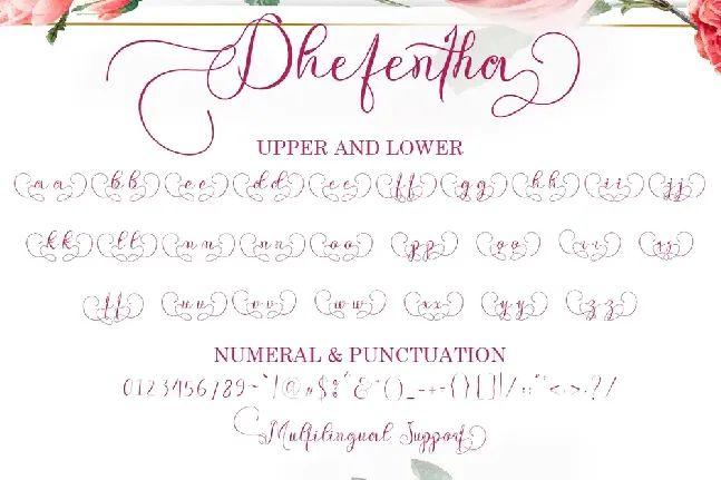 Dhefentha font