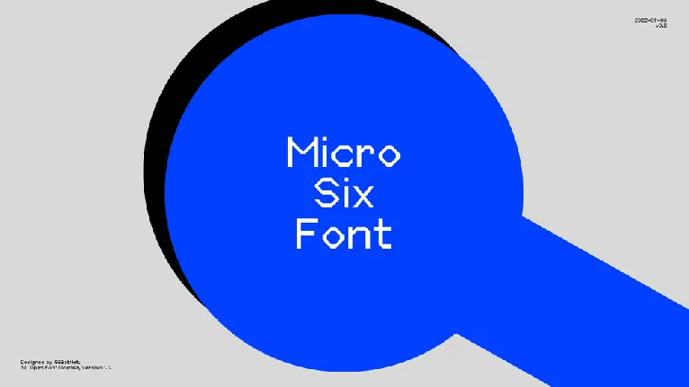 Micro Six font