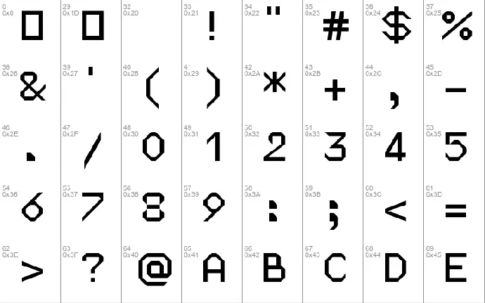 Micro Six font