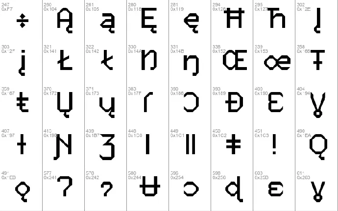 Micro Six font