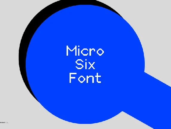 Micro Six font