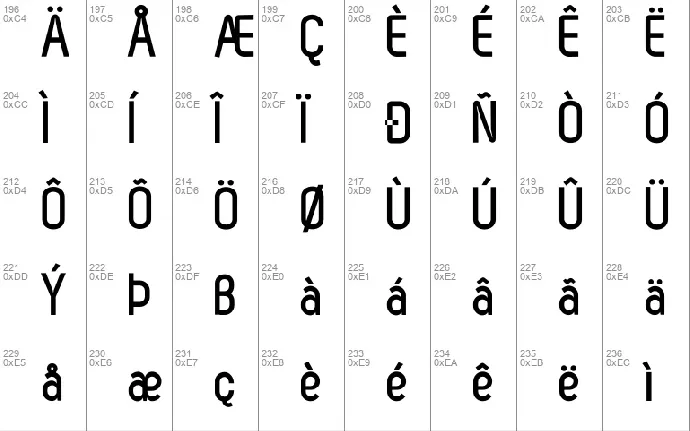 Zag font