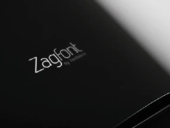 Zag font