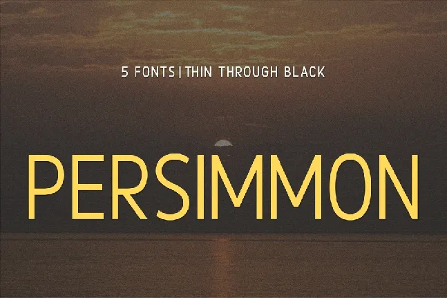 Persimmon font