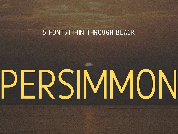 Persimmon font