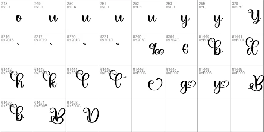 Baby Calligraphy Typeface font