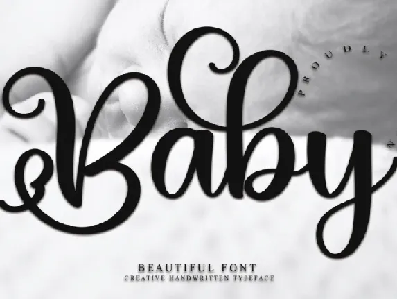 Baby Calligraphy Typeface font