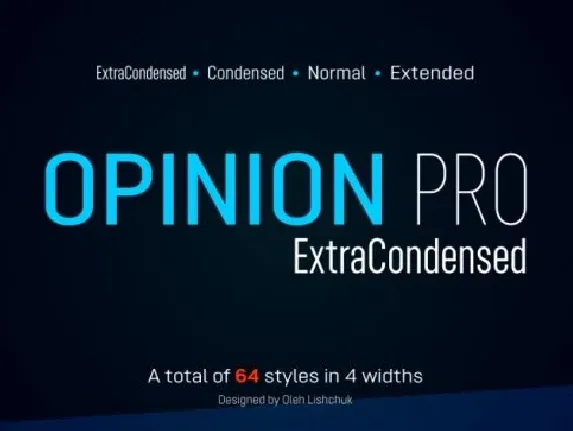 Opinion Pro Family font