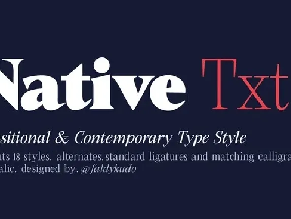 Native Txt font