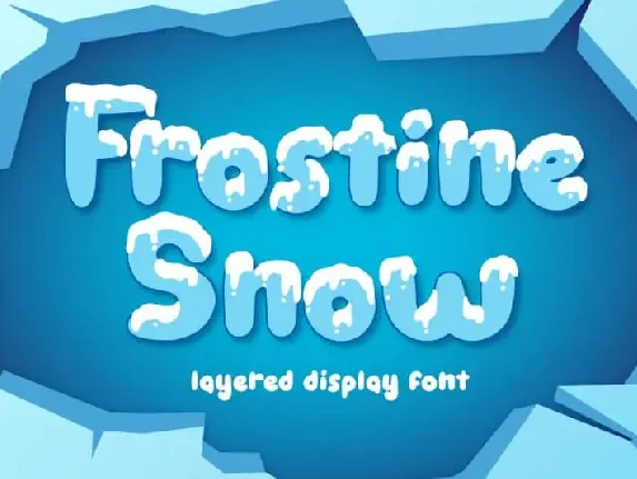 Frostine Snow Display font