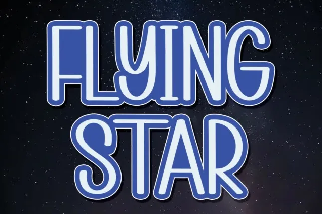 Flying Star Display font