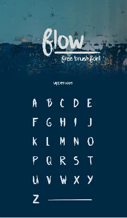 Flow Brush Free font