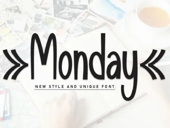 Monday Display font