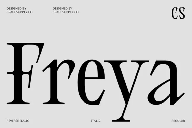 CS Freya font