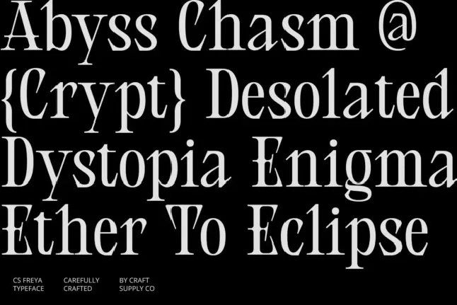 CS Freya font