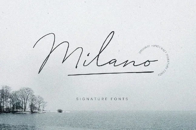 Milano Signature Script Font