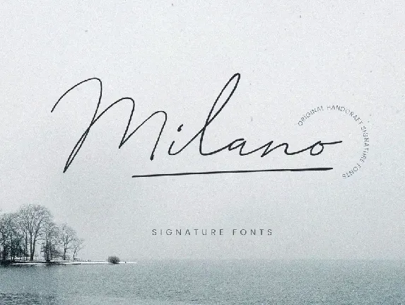 Milano Signature Script Font