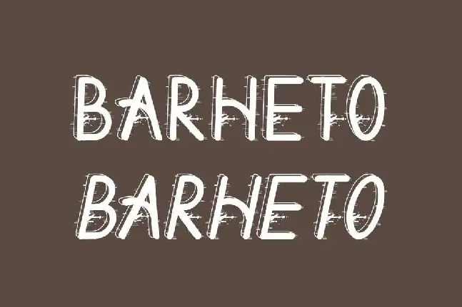 Barheto Demo font