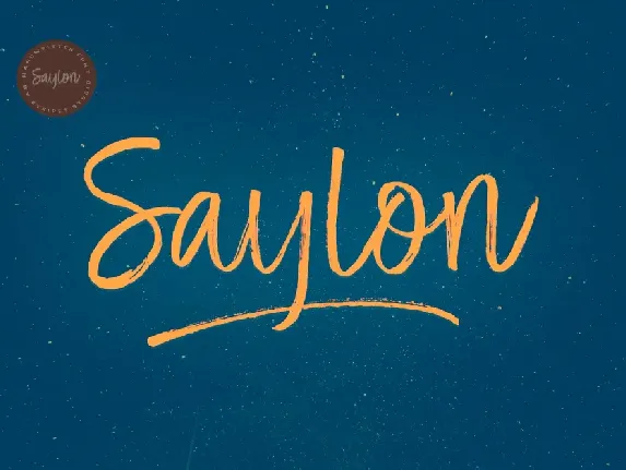 Saylon Brush font