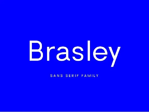 Brasley font