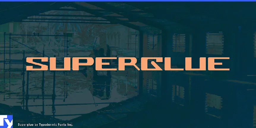 Superglue font